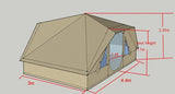 DubPod ™ Roamer - 3m x 4.4m Drive Away Camper Van Canvas Awning